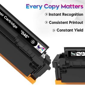 img 3 attached to 🖨️ High-Quality Toner Cartridge Replacement Canon 046 046H CRG-046H for Color ImageCLASS MF735Cdw LBP654Cdw MF731Cdw MF733Cdw Printer (5 Pack: 2 Black, Yellow, Magenta, Cyan)