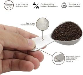 img 3 attached to ☕️ COLETTI Coffee Scoop: Accurate Coffee Measuring Scoop Set with Small Coffee Spoons