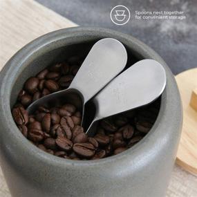 img 1 attached to ☕️ COLETTI Coffee Scoop: Accurate Coffee Measuring Scoop Set with Small Coffee Spoons