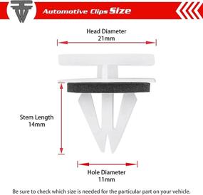 img 2 attached to 🔧 Крепежные клипсы OTUAYAUTO для GM Avalanche 2006-2013: Клипса для моделирования пороговой панели 11518357 - Надежная и легкая установка