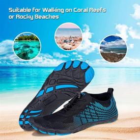 img 2 attached to 👟 Water Shoes: Quick-Dry Aqua Socks for Men and Women - Perfect Outdoor Footwear for Kayaking, Swimming, Surfing, Yoga, and Fishing!