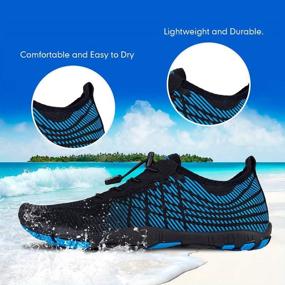 img 3 attached to 👟 Water Shoes: Quick-Dry Aqua Socks for Men and Women - Perfect Outdoor Footwear for Kayaking, Swimming, Surfing, Yoga, and Fishing!