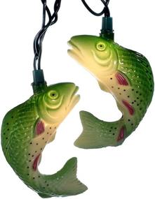 img 2 attached to 🐟 Enhance Your Décor with the Kurt Adler UL0424 Trout Light Set - 10 Light