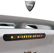 🚗 enhance your camaro's style with diy carbon fiber decal - ipg 3rd brake light cover wrap for chevy 2016-2020 logo