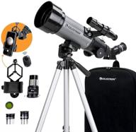 🌌 celestron travel scope dx 70mm portable refractor telescope - fully-coated glass optics - perfect telescope for beginner astronomers - bonus astronomy software package & digiscoping smartphone adapter logo
