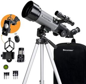 img 4 attached to 🌌 Celestron Travel Scope DX 70mm Portable Refractor Telescope - Fully-Coated Glass Optics - Perfect Telescope for Beginner Astronomers - BONUS Astronomy Software Package & Digiscoping Smartphone Adapter