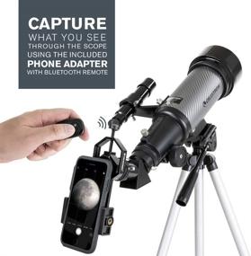 img 2 attached to 🌌 Celestron Travel Scope DX 70mm Portable Refractor Telescope - Fully-Coated Glass Optics - Perfect Telescope for Beginner Astronomers - BONUS Astronomy Software Package & Digiscoping Smartphone Adapter