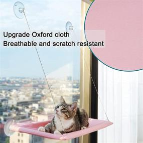 img 2 attached to 🐾 VOOPET Cat Window Perch: Premium Space Saving Hammock for Large Cats - Safe, Stable, and Comfortable Indoor Resting Seat