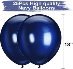 img 1 attached to 🎈 Navy Blue 18-Inch Big Balloons - 25 Pack of Thick Latex Balloons for Birthday, Baby Shower, Bridal Shower, Wedding Party Decorations (Navy Blue)