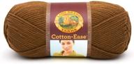 🧶 lion brand hazelnut cotton-ease yarn, 1 skein, 830-125h logo