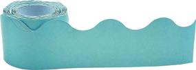 img 2 attached to 🎒 Teacher Created Resources Light Turquoise Scalloped Rolled Border Trim - 50ft for Bulletin Boards, Wall Decor, Desks, Windows, Doors, Lockers, Schools, Classrooms, Homeschool, and Offices