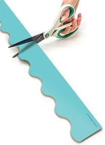 img 1 attached to 🎒 Teacher Created Resources Light Turquoise Scalloped Rolled Border Trim - 50ft for Bulletin Boards, Wall Decor, Desks, Windows, Doors, Lockers, Schools, Classrooms, Homeschool, and Offices