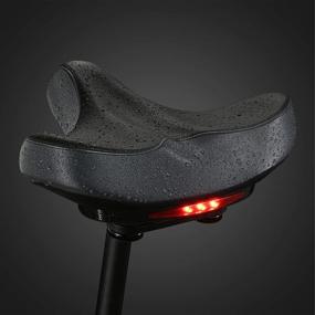 img 3 attached to 🚴 Discover the Ultimate Comfort with our Wide Bike Saddle Waterproof Bicycle Seat: Padded Saddle with Soft Cushion for a Universal Fit and Comfy Riding Experience