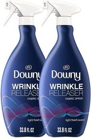 img 4 attached to ✨ Downy Wrinkle Releaser Fabric Spray, Light Fresh Scent, 67.6 Total Oz (Pack of 2) - Odor Eliminator, Fabric Refresher, Static Remover & Ironing Aid (Improved Packaging | SEO-Optimized)
