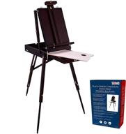 u.s. art supply coronado black cherry easel: premium french style sketchbox tripod for painting & sketching logo