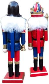 img 1 attached to 🌲 O-Toys Wooden Nutcracker Ornaments Christmas Decoration Figures Puppet Toys Home Decor (12 Inch) (Sword) - Festive Nutcracker Ornament for Christmas Décor and Puppet Toy Fun!