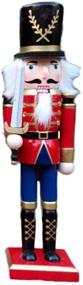 img 2 attached to 🌲 O-Toys Wooden Nutcracker Ornaments Christmas Decoration Figures Puppet Toys Home Decor (12 Inch) (Sword) - Festive Nutcracker Ornament for Christmas Décor and Puppet Toy Fun!