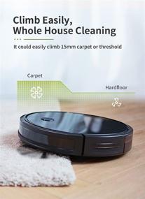 img 1 attached to E30 Smart Navigation Robot Vacuum Cleaner with 2200Pa Strong Suction, 150 mins Runtime, Wi-Fi Connectivity, Compatible with Alexa, Ideal for Pet Hair, Carpets, and Hard Floors