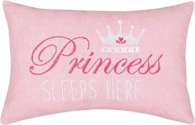 img 4 attached to 👑 C&F Home Princess Sleeps Here Decor Embroidered Throw Pillow - Pink Graphic Novelty Pillow for Girls Kids - Extra Small 6 x 9 Inches, Pink