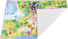 img 3 attached to 👸 Magical Princess Felt Play Mat for Kids: Hours of Imaginative Fun