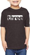 🎉 three birthday boys' clothing: ate apparel unisex tops, tees & shirts logo