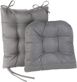 img 2 attached to 🪑 The Gripper Omega Jumbo Rocking Chair Cushions Set - Non-Slip Seat and Seatback Pads in Gray