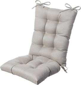 img 4 attached to 🪑 The Gripper Omega Jumbo Rocking Chair Cushions Set - Non-Slip Seat and Seatback Pads in Gray