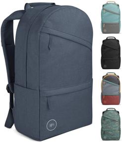 img 4 attached to 🎒 Simple Modern Legacy Backpack: The Perfect 25L Deep Ocean Travel Bag for Men & Women – Ideal College, Work, and School Companion