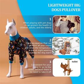 img 3 attached to LovinPet Lightweight Pullover Coverage Jumpsuit