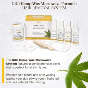 img 1 attached to 💁 Gentle and Fast-Acting GiGi Hemp Wax Microwave Formula Hair Removal System, Highly Effective