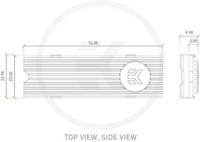 img 1 attached to 🔥 EK Water Blocks EK-M.2 NVMe теплоотвод (радиатор) ярко-красного цвета для улучшенного охлаждения