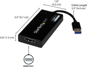 img 3 attached to StarTech.com USB 3.0 to HDMI Adapter - 4K Ultra HD Converter - DisplayLink Certified - External Video & Graphics Card - Mac & Windows (USB32HD4K)