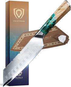 Dalstrong Chef Knife - 8 inch - Valhalla Series - 9CR18MOV HC Steel Kitchen Knife - White Resin & Wood Handle - Razor Sharp Chef's Knife - Kitchen