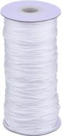 🎀 versatile white braided lift shade cord: ideal for aluminum blinds, gardening, and crafts – outus 109 yards/roll (1.8 mm) logo