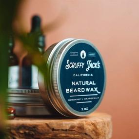 img 2 attached to 🧔 Scruffy Jack’s Premium Beard Balm/Wax: Strengthen, Soften & Promote a Healthy Beard with Natural Bergamot Grapefruit - 2oz