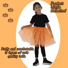 img 2 attached to Dress-Up-America Tutu Multipack for Girls - Five Color Pack of Princess Tutu Skirts for Kids - Three-Layered Tulle Ballet Skirts - 15 Inch Dance Tutus (SEO Enhanced)