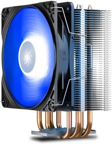 img 4 attached to DEEP COOL GAMMAXX 400 V2 Blue CPU Air Cooler - 4 Heatpipes, 120mm PWM Fan, Blue LED - Intel/AMD-Compatible (AM4 Supported)