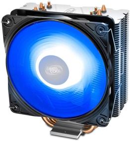 img 3 attached to DEEP COOL GAMMAXX 400 V2 Blue CPU Air Cooler - 4 Heatpipes, 120mm PWM Fan, Blue LED - Intel/AMD-Compatible (AM4 Supported)