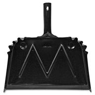 🧹 genuine joe heavy-duty metal dustpan, black - 85151: sturdy and durable cleaning tool for efficient dirt removal logo