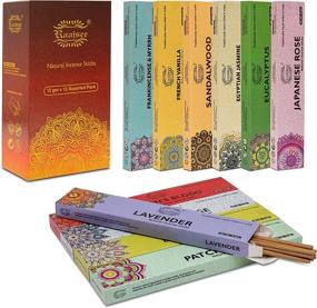 img 3 attached to 🌿 Raajsee 15 GMS x 12 Pack Incense Sticks: 100% Pure Organic & Chemical-Free - Ideal for Aromatherapy, Cleansing, Meditation, Church (Assorted 12 Pack)