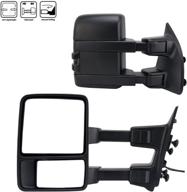 🚙 black pair towing mirror replacement for super duty f250, f350, f450, f550 2008-2016 logo