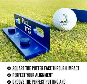 img 2 attached to 🏌️ Putt Trax Golf Training Aid: Improve Your Alignment, Putter Path & Start Line with Our High-Grade Aluminium Putting Gate Practice Tool. Includes Protective Carry Case!