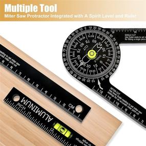 img 1 attached to 📏 Giosio Rustproof Precision Woodworking Protractor
