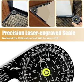 img 2 attached to 📏 Giosio Rustproof Precision Woodworking Protractor