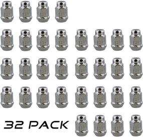 img 2 attached to 🔩 ABN Chrome Lug Nuts 32-Pack, M12 x 1.5 – 1.4in Tall, 3/4in 19mm Hex Wheel Lugs – Acorn Cone Nut JDM Style