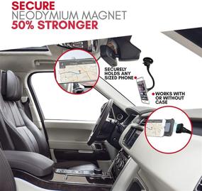 img 1 attached to Macally Magnetic 📱 Car Mount for Phones -