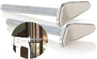 🚪 dreambaby y-shaped spindle rod bannister gate adaptors - enhance safety for pressure mounted gates - 2 pack - sleek silver design - model l196 logo