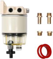 🚤 high-performance marine fuel filter water separator - 3/8" barb x 1/4" npt fittings - perfect replacement for outboard motors - replaces r12t, s3240, 120at logo