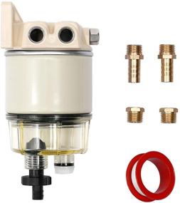 img 4 attached to 🚤 High-Performance Marine Fuel Filter Water Separator - 3/8" Barb x 1/4" NPT Fittings - Perfect Replacement for Outboard Motors - Replaces R12T, S3240, 120AT