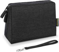 👜 large makeup travel bag for women - baleine toiletry bag, black, 1-pack logo